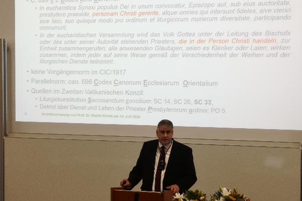 Antrittsvorlesung Prof. Dr. Martin Rehak