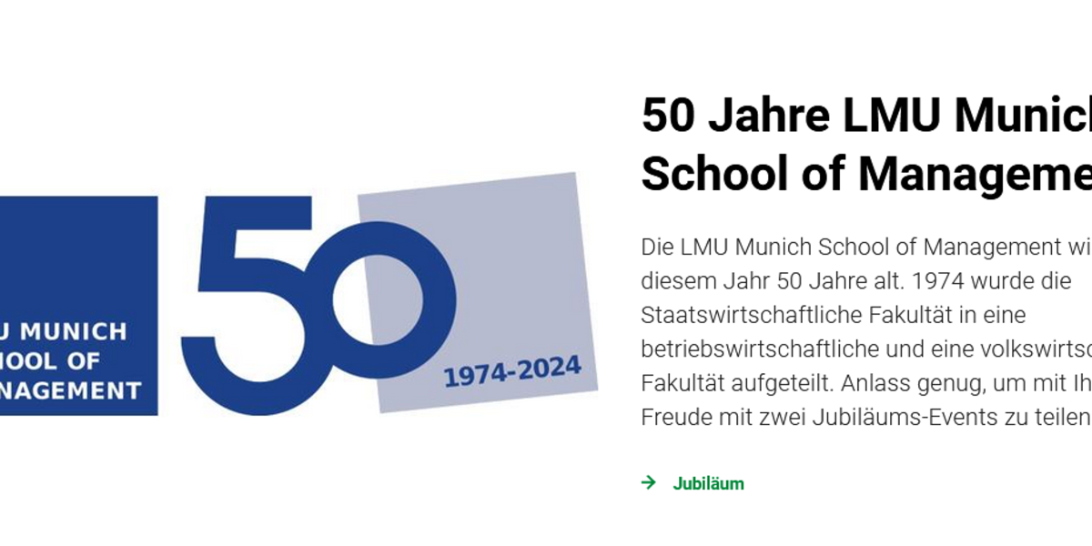 Tag Der Offenen Tür … - LMU Munich School Of Management - LMU München