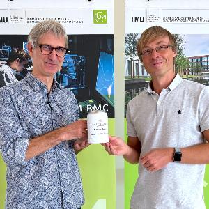 Carsten Janke (links) und Jörg Renkawitz (rechts) bei der BMC Trailblazer Lecture im Oktober 2026.
