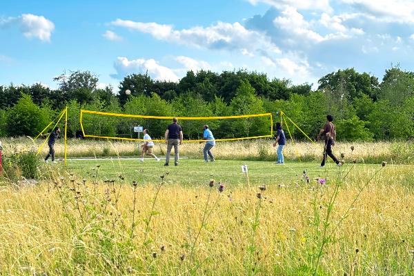 Beach Volleyball on the BMC campus