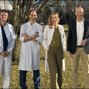 V.l.n.r.: Karsten Spiekermann, Adrian Gottschlich, Marion Subklewe, Michael von Bergwelt