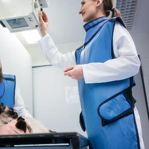 Tierärzte mit Katze und Röntgenanlage | © Kleintierklinik der LMU Tierärzte mit Katze und Röntgenanlage