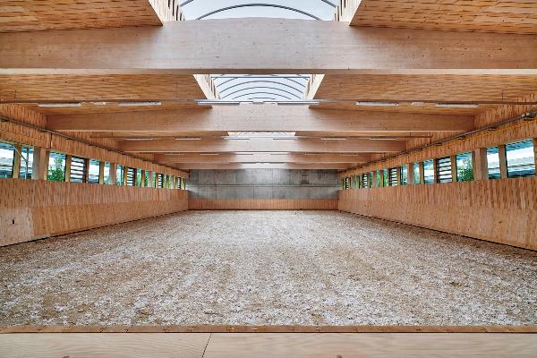Indoor riding area