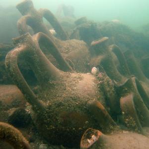 Roman Amphoras in an old wreck