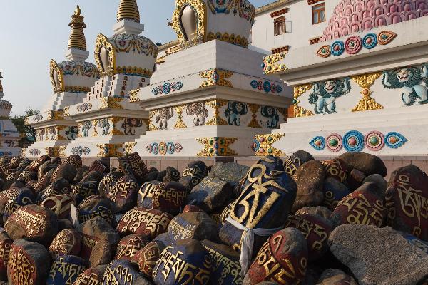 Stupas in Bir, India