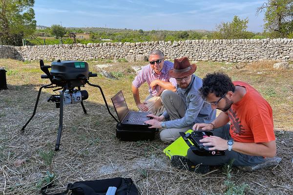 IDCHS team completes drone mission planning at the Villa Romana del Tellaro