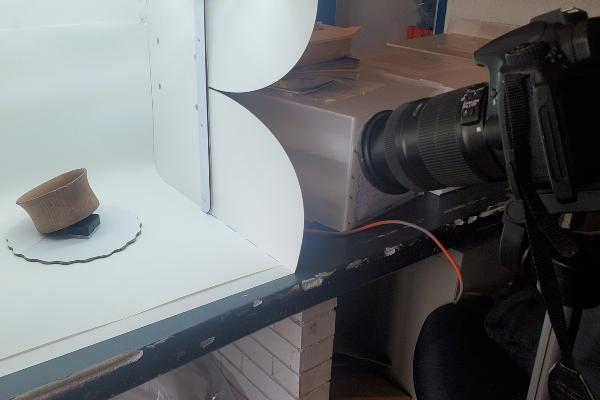 Taking pictures of an object