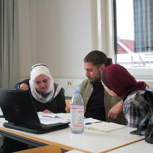 Jordanian Students during Workshop on Academic Writin in Munich 2023