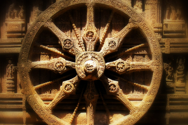 Buddhistisches Rad der Lehre (Dharmarad)
