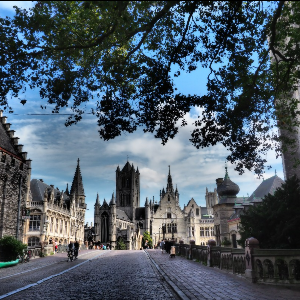 Straße in Ghent