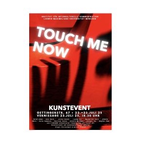 Plakat Touch me Now-Ausstellung