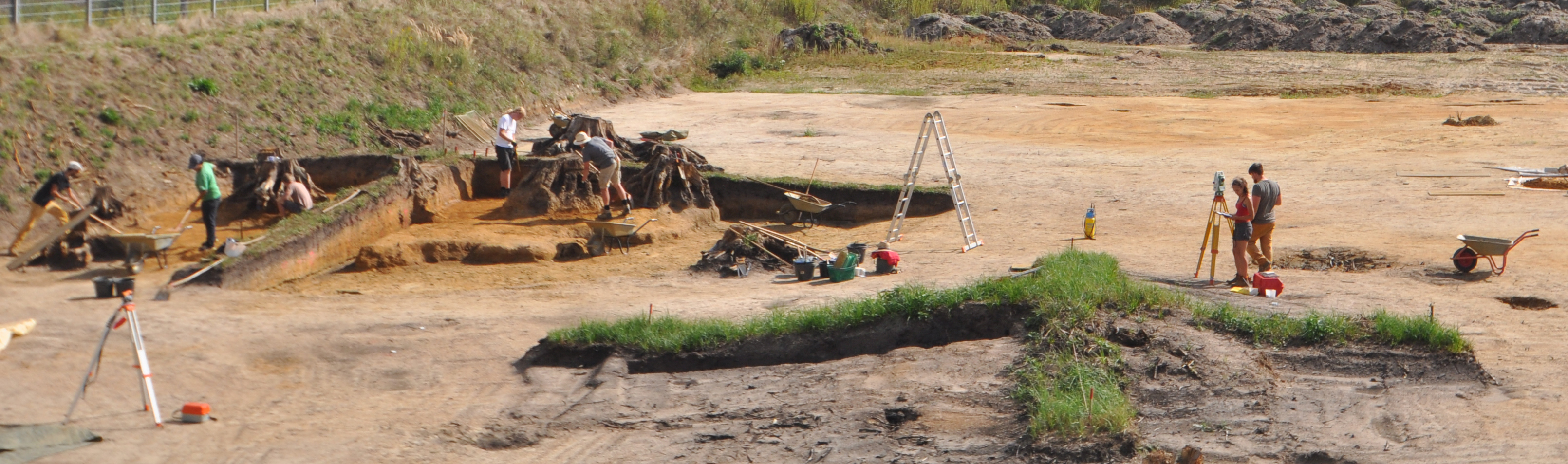 Archaeologists at work.
