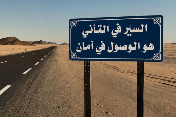 arabische Wegmarkierung