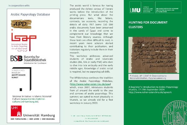 Flyer des Workshops mit Programminhalten.