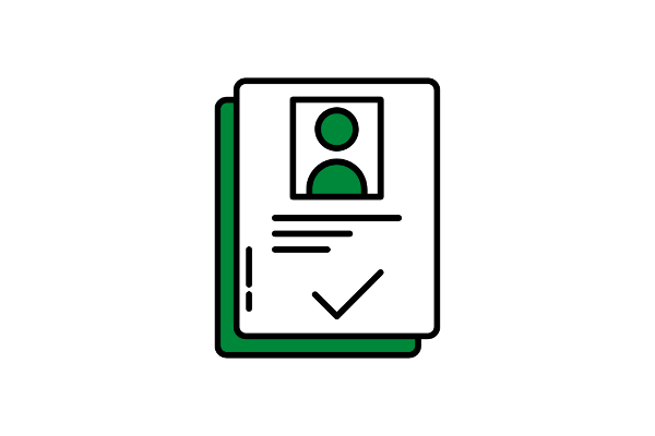 Piktogramm Bewerbung