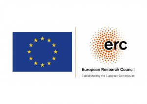 Logo der ERC und eine EU Flagge