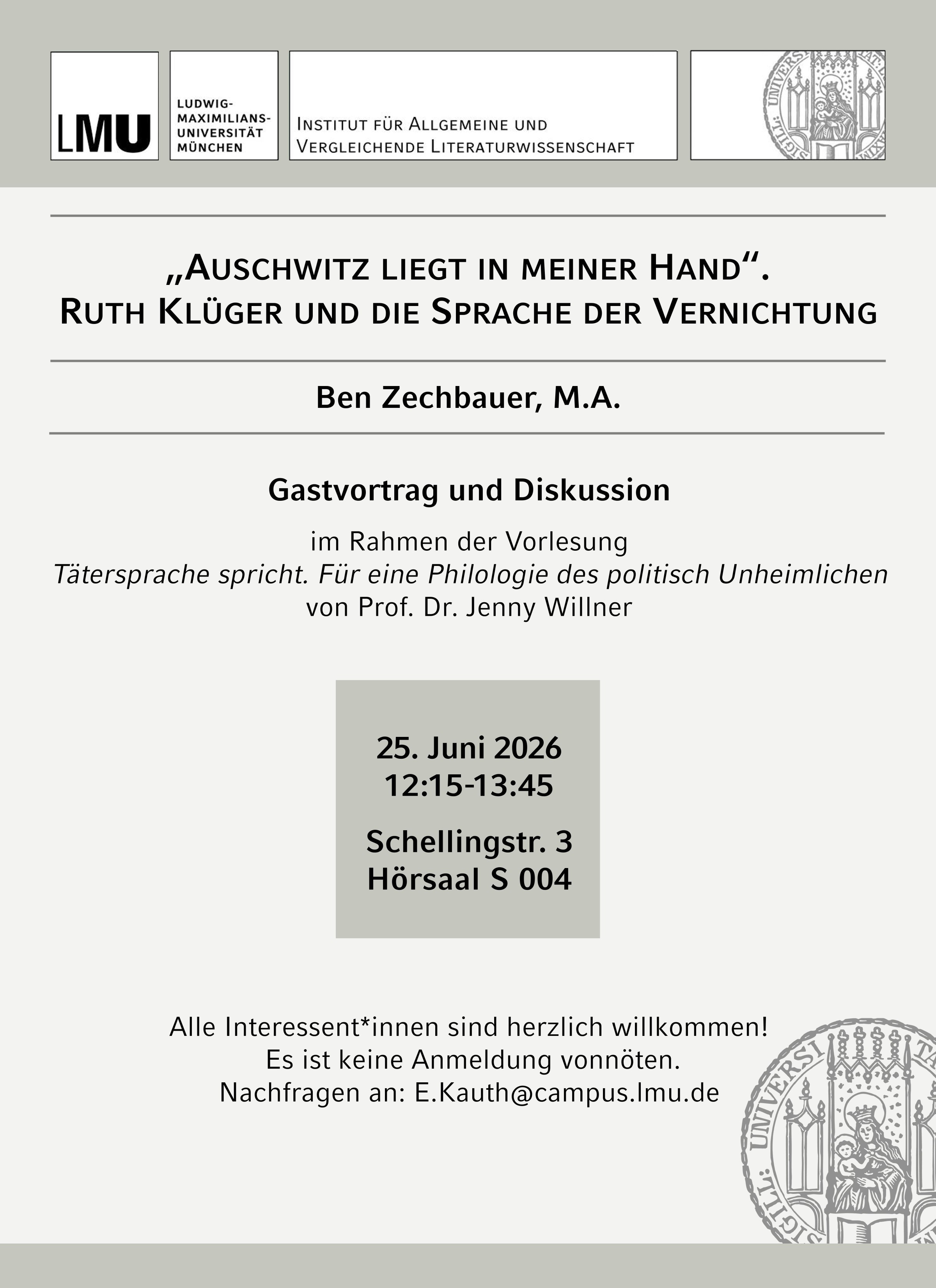Plakat für 35. Workshop