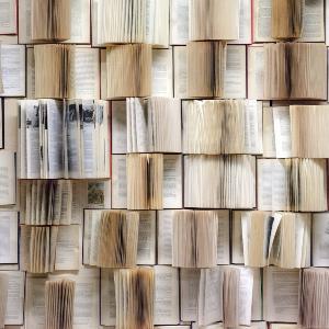 Wand aus Büchern