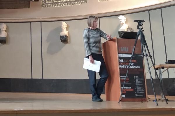 Stephanie Bird during presentation