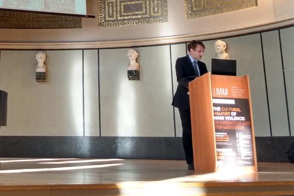 Dominik Markl during presentation