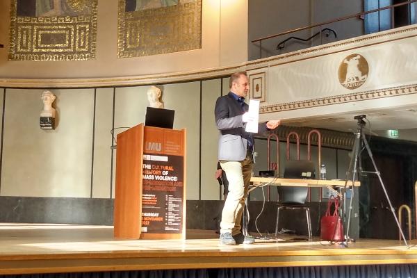 Christoph Thonfeld during presentation