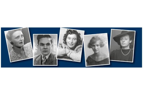 black and white pictures with blue background | © Universität Innsbruck black and white pictures with blue background