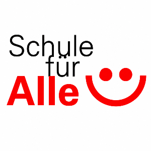 Logo Schule für Alle; Das Logo wurde für das Projekt Schule für Alle (https://stadt.muenchen.de/infos/schule-fuer-alle.html) entwickelt. Verwendung nur mit ausdrücklicher Genehmigung der Rechteinhaber:innen.
