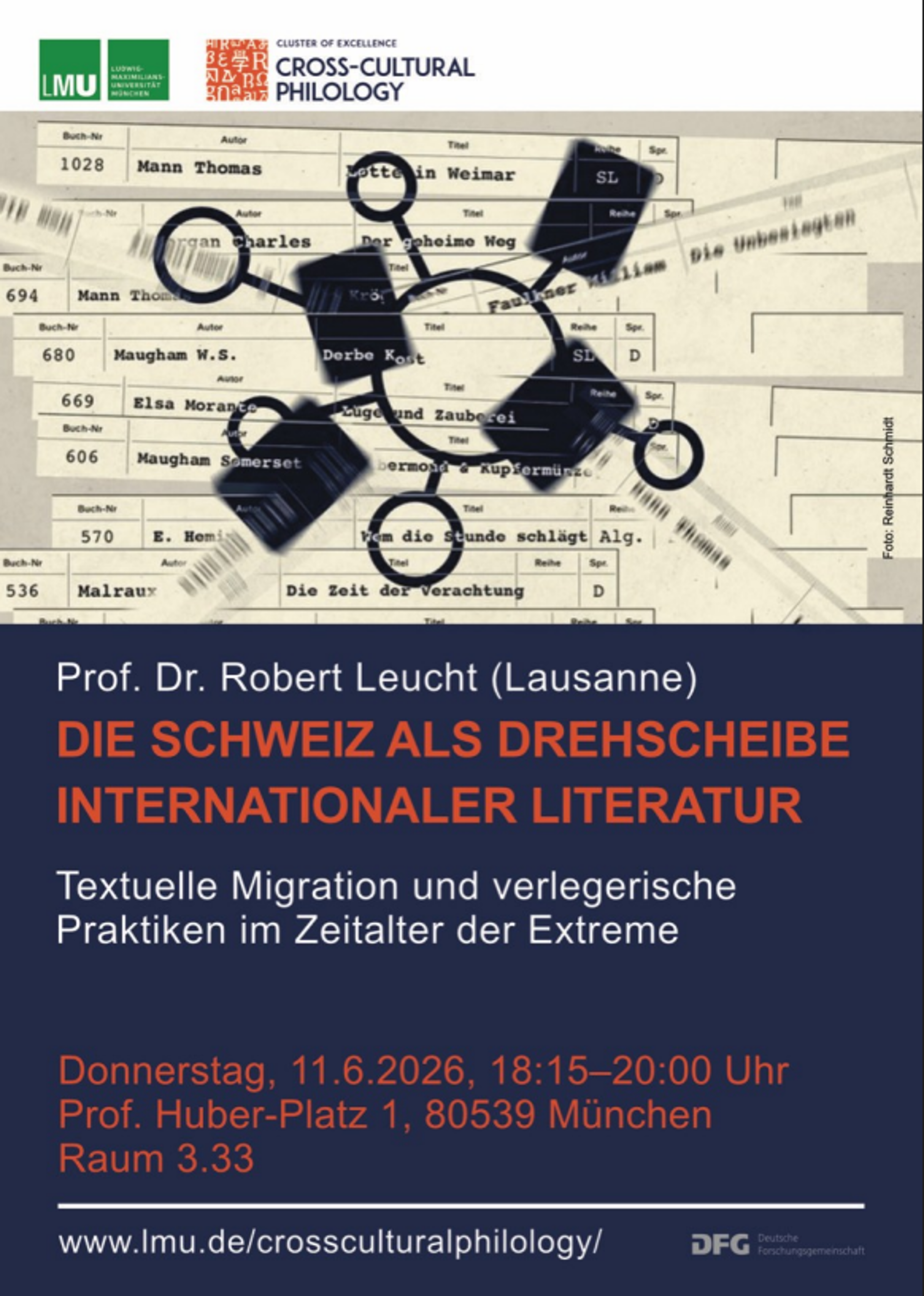 Poster zum Vortrag von Prof. Dr. Robert Leucht