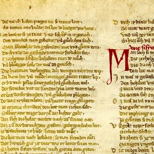 Ausschnitt aus dem ´Nibelungenlied´, Cgm 34