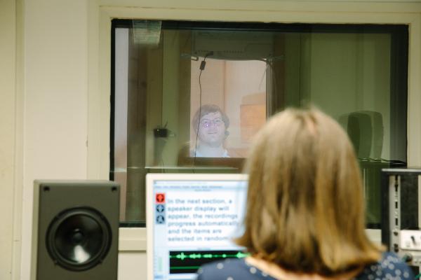 Sprachaufnahmen im Tonstudio
