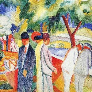 Spaziergänger by August Macke.