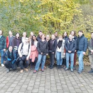 Students from the current 2023 cohort with Environmental Studies Certificate Director Dr. Susanne Unger (middle).