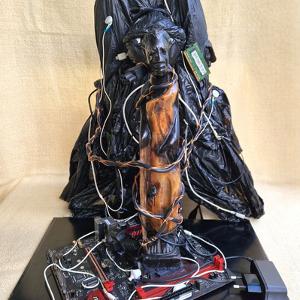 Sculptural final project The Monster We Export by Franziska M. Collet, view 3.