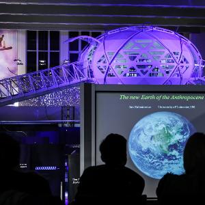 A glimpse into the exhibition Welcome to the Anthropocene at Deutsches Museum.