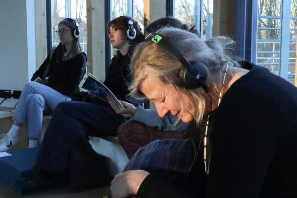 Participants listening.