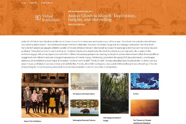 Screenshot of the virtual exhibition.
