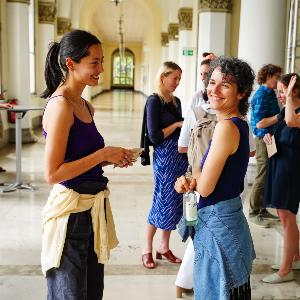 At the research forum´s lunch break.
