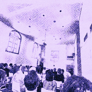 Veranstaltungsraum des Philologicums während der Poetikvorlesung mit Simon Strauss