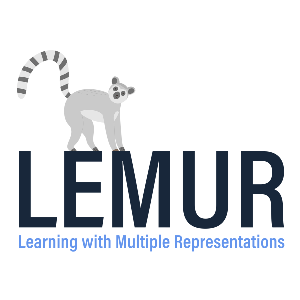 A drawing of a lemur standing on the word LEMUR captioned with the words “Learning with Multiple Representations” . | © EU A drawing of a lemur standing on the word LEMUR captioned with the words “Learning with Multiple Representations” .