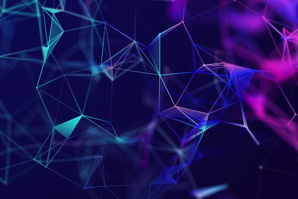 A digital visualization featuring abstract polyhedrons in vibrant blue and purple tones. | © iStock A digital visualization featuring abstract polyhedrons in vibrant blue and purple tones.