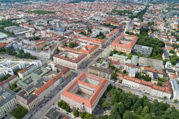 Aerial view of Munich