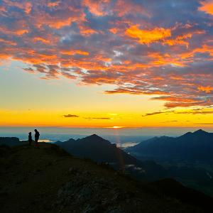 Exkursion - Sonnenuntergang in den Bergen