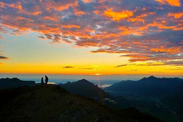 Exkursion - Sonnenuntergang in den Bergen