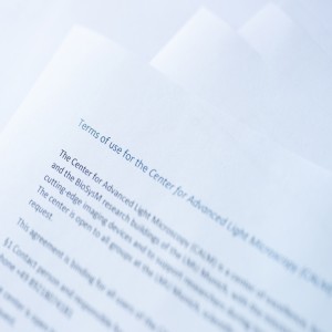 Nahaufnahme bedrucktes Papier