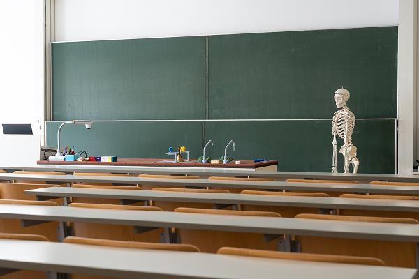 Empty biology lecture hall