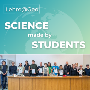 Group photo of the lehre@geo participants, organizers, and faculty staff.