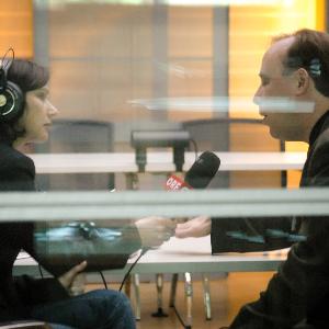 Scientist during interview