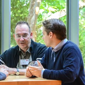 Scientists in discussion