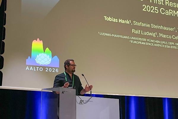 Prof. Tobias Hank during his presentation