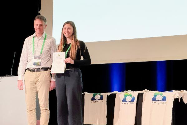 Stefanie Steinhauser bei der Preisverleihung